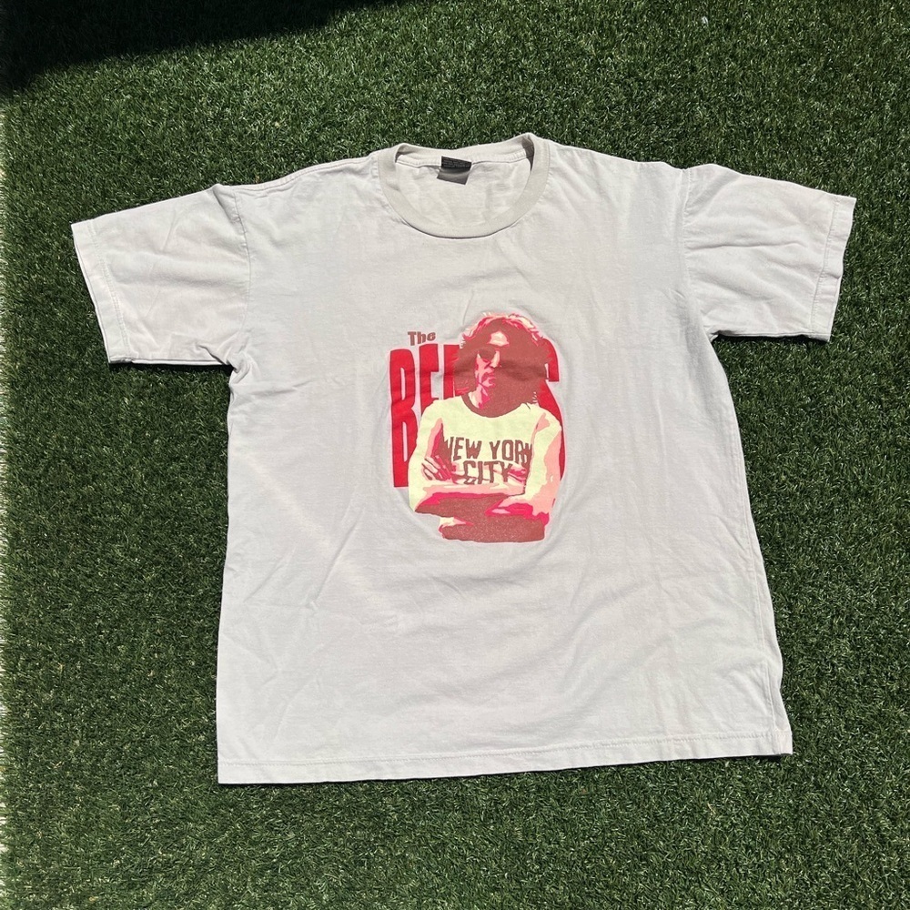 VTG 00’s John Lennon Beatles Tan Shirt